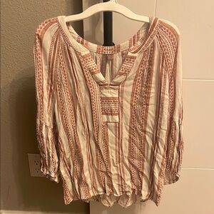 Bohemian Striped Blouse